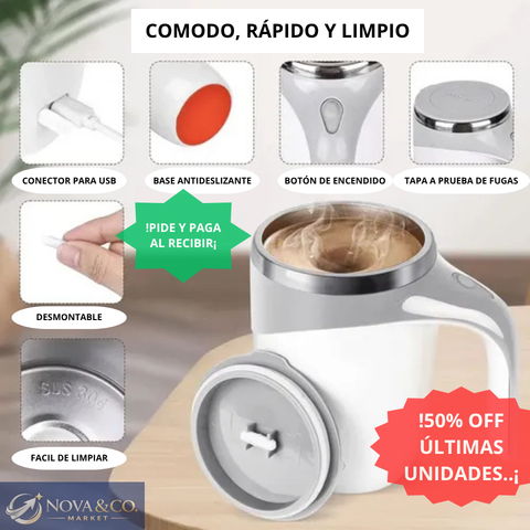 Taza Autoagitadora Magnética Automatica