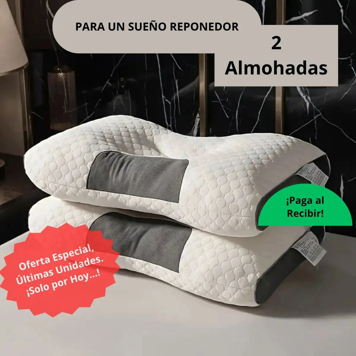 ALMOHADA CERVICAL 2X1 = 2 UNIDADES