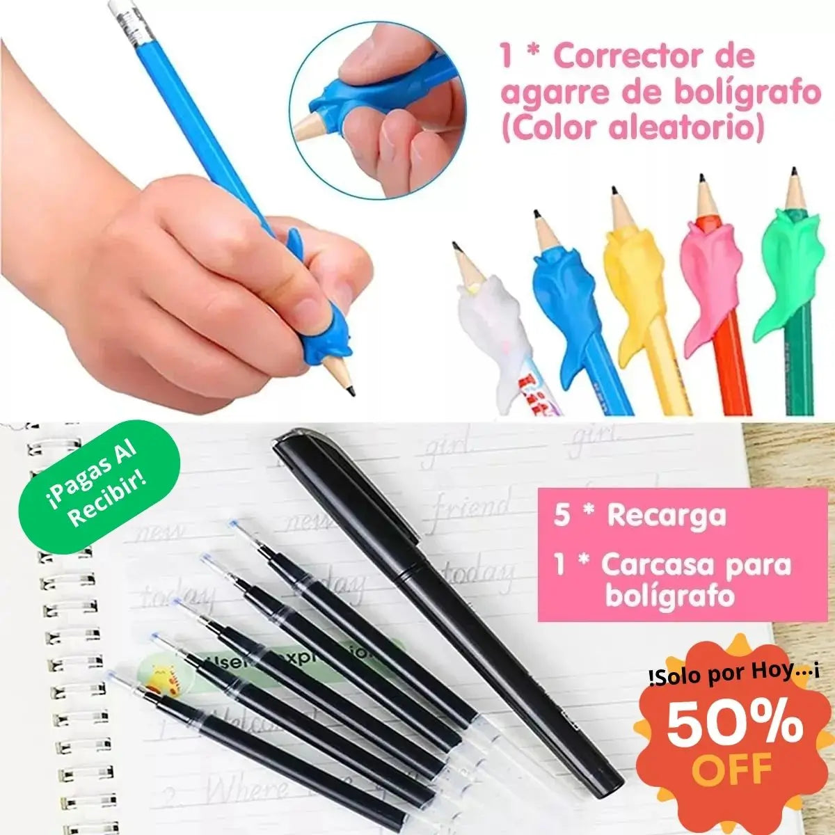 Set 4 Cuadernos Mágicos Caligrafia Montessori