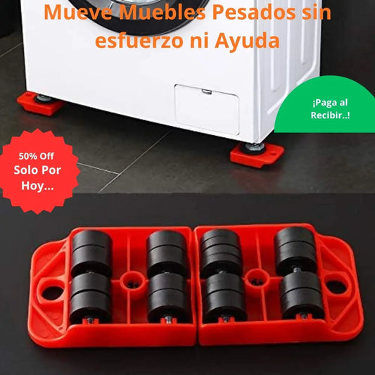 Kit 4 Ruedas Para Mover Muebles