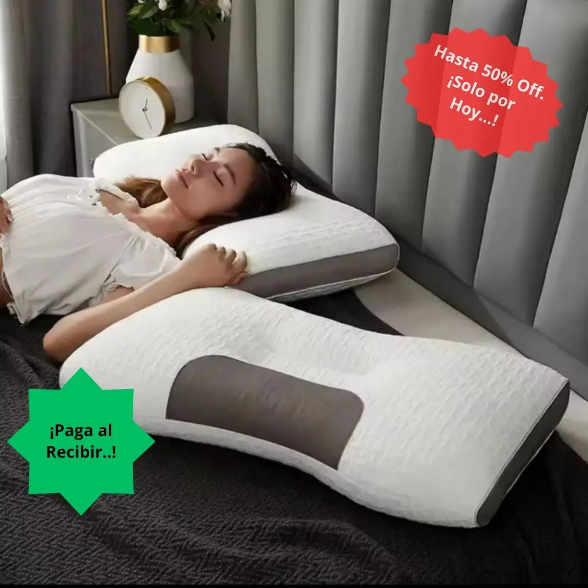 ALMOHADA CERVICAL 2X1 = 2 UNIDADES