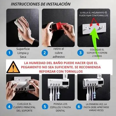 Soporte Esterilizador Cepillo De Dientes