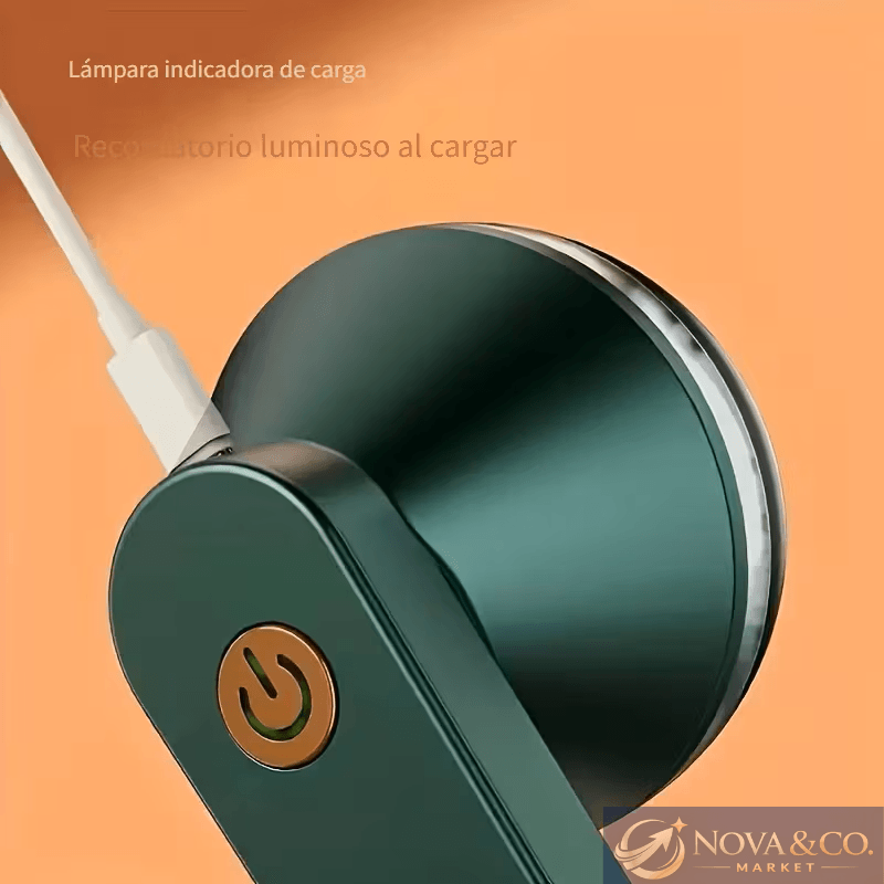 Quita pelusas recargable verde